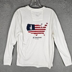 Johnnie-O Tee Shirt‎ Mens Medium All American Petoskey USA Long Sleeve JMLT1770